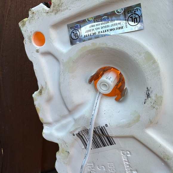 Vintage Christmas Village Gas & Grocery Store building Lighted Accent - Picture 7 of 13